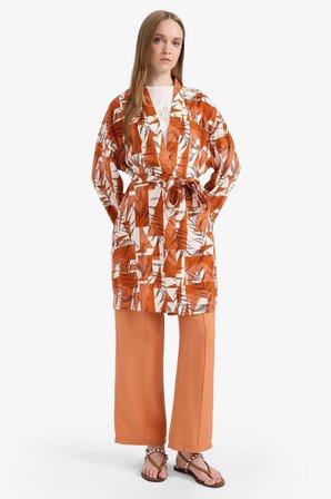DeFacto Regular Fit Beli Lastikli Cepli Düz Paça Pantolon F0984AX25SMOG327