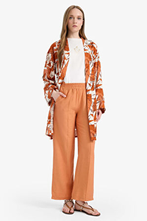 Regular Fit Cep Detaylı Düz Paça Pantolon