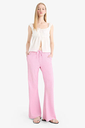 Coool Flare Fit Beli Lastikli Bürümcük Pantolon