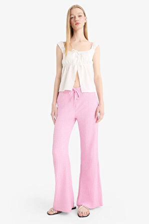 Coool Flare Fit Beli Lastikli Bürümcük Pantolon