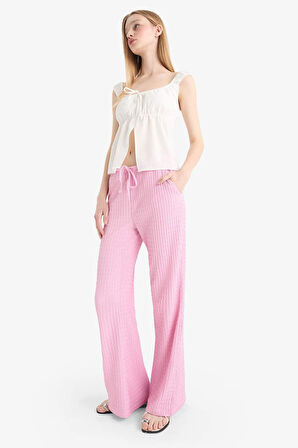 Coool Flare Fit Beli Lastikli Bürümcük Pantolon