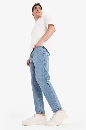 90's Slim Fit Dar Kalıp Yüksel Bel Dar Paça Jean Pantolon