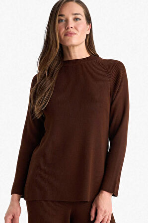 Regular Fit Bisiklet Yaka Kazak