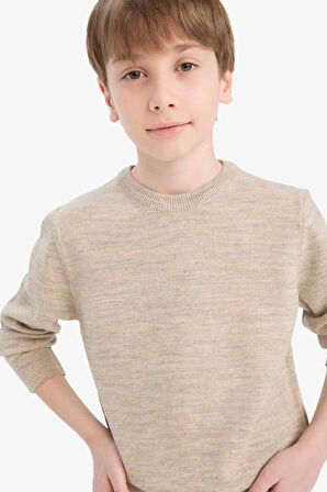 Erkek Çocuk Bisiklet Yaka Triko Kazak