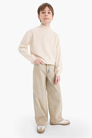 Erkek Çocuk Dik Yaka Kazak