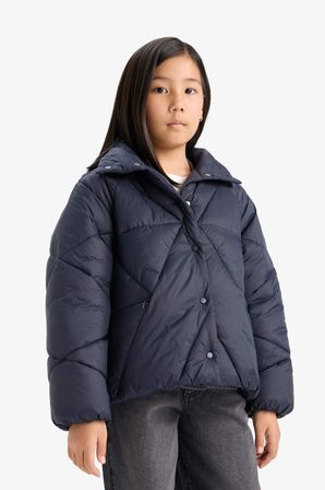 DeFacto Çıtçıtlı Cepli Şişme Mont Kız Çocuk E9812A825AUNV173