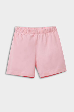 DeFacto Kız Bebek Pijama Takımı Unicorn Baskılı Kısa Kollu Penye Üst Beli Lastikli Şort E1553A525HSPN448