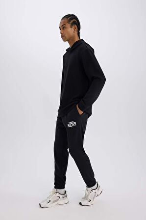 DeFactoFit NBA Milwaukee Bucks Kalın Jogger Eşofman Altı Beli Bağcıklı Standart Fit Cepli D6702AX25SPBK82