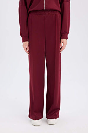 DeFacto Wide Leg Geniş Bol Paça Eşofman Altı Basic Düz Beli Lastikli Bağcıklı E3953AX24WNBR115