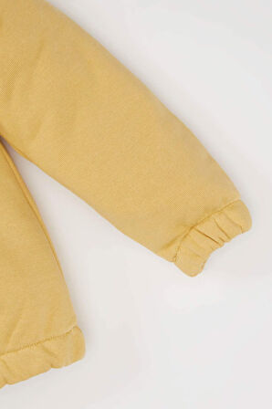 DeFacto Kız Bebek Dantel Yaka Basic Düz Sweatshirt E2825A524WNYL516