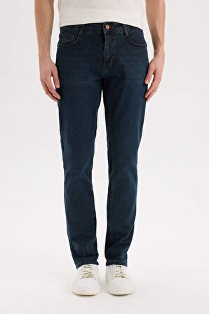 Pedro Slim Fit Dar Kalıp Normal Bel Dar Paça Jean Pantolon