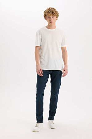 Pedro Slim Fit Dar Kalıp Normal Bel Dar Paça Jean Pantolon