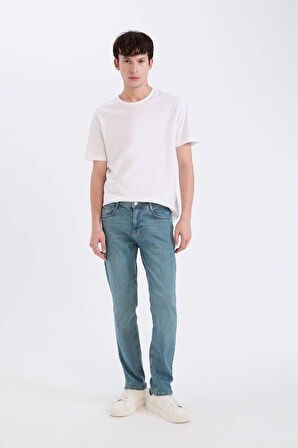 Pedro Slim Fit Dar Kalıp Normal Bel Dar Paça Jean Pantolon