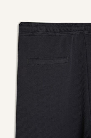 Regular Fit Eşofman Altı Beli Bağcıklı Cep Detaylı Düz Paça