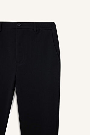 Jogger Pantolon Basic Düz Cepli Düz Paça	