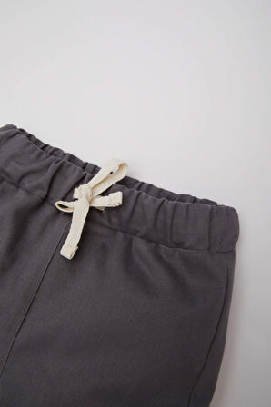 DeFacto Erkek Bebek Beli Paçası Lastikli Cepli Gabardin Pantolon E2010A525SPGR452
