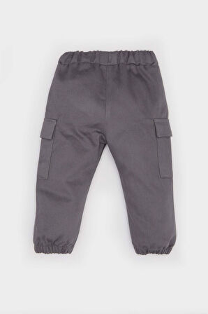 DeFacto Erkek Bebek Beli Paçası Lastikli Cepli Gabardin Pantolon E2010A525SPGR452