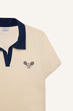 DeFactoFit Standart Fit Baskılı Sporcu Kısa Kollu Polo Tişört D7136AX25SPER109