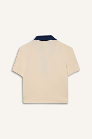 DeFactoFit Standart Fit Baskılı Sporcu Kısa Kollu Polo Tişört D7136AX25SPER109