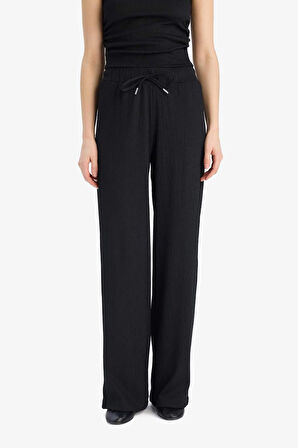 Straight Fit Cepli Bürümcük Trousers
