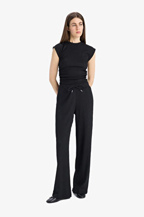 Straight Fit Cepli Bürümcük Trousers