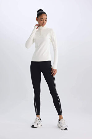 DeFactoFit Standart Fit Dik Yaka Sporcu Uzun Kollu Tişört B0811AX25SPER105