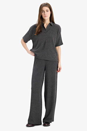 DeFacto Wide Leg Geniş Paça Bürümcük Pantolon E3232AX25SPAR148