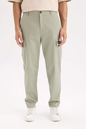 DeFacto Relax Fit Rahat Kesim Yazlık Pantolon Kargo Cepli Düz Paça D5967AX25SPKH442