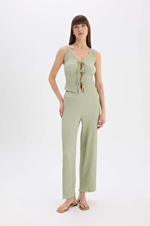 Wide Leg Bürümcük Pantolon