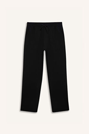 Beli Bağcıklı Wide Leg Geniş Paça Eşofman Altı