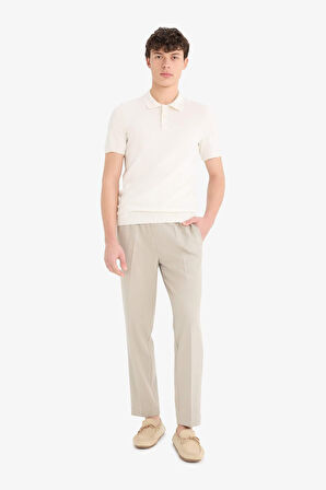 DeFacto Standart Fit Kısa Kollu Polo Yaka Triko Tişört E3241AX25SPWT32