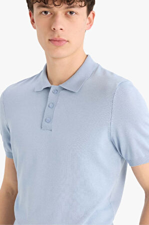 Standart Fit Kısa Kollu Triko Polo Tişört