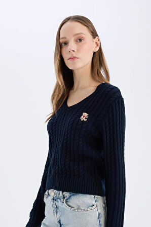 Coool Slim Fit Dar Kesim Bisiklet Yaka Triko Kazak