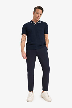 DeFacto Modern Fit Polo Yaka Kısa Kollu Triko Tişört C4984AX25SMNV64