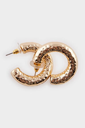 Kadın 3'lü Gold Küpe