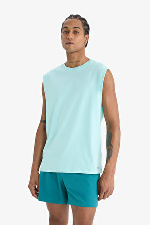 DeFactoFit Boxy Fit Bisiklet Yaka Sporcu Atlet