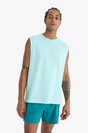 DeFactoFit Boxy Fit Bisiklet Yaka Sporcu Atlet