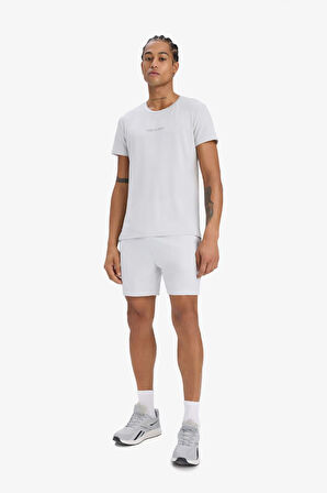 DeFactoFit Esnek Kumaş Slim Fit Dar Kesim Bisiklet Yaka Sporcu Kısa Kollu Tişört E2436AX25SMGR184
