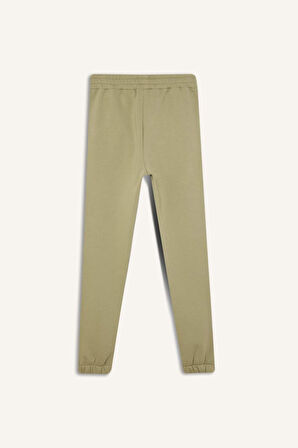 DeFactoFit Kalın Sporcu Jogger Eşofman Altı Cepli Baskılı Standart Boy E5712AX24WNKH271