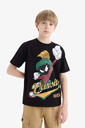 DeFacto Erkek Çocuk Looney Tunes Bisiklet Yaka Kısa Kollu Tişört E3108A825SMBK81