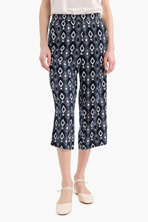 Desenli Düz Paça Kapri