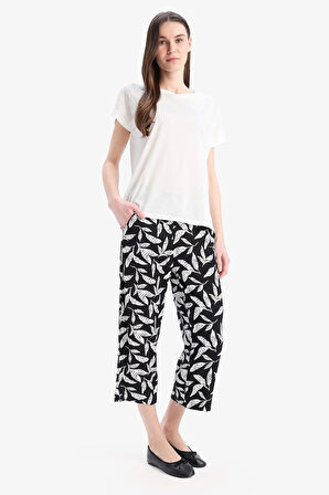 Desenli Düz Paça Kapri