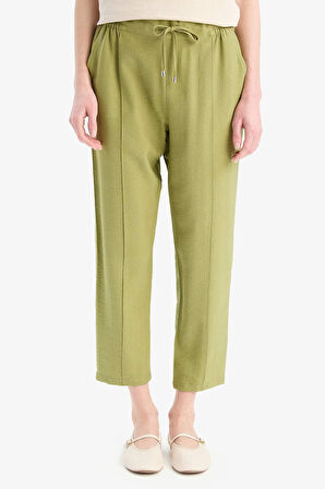 Jogger Fit Esnek Belli Düz Paça Pantolon