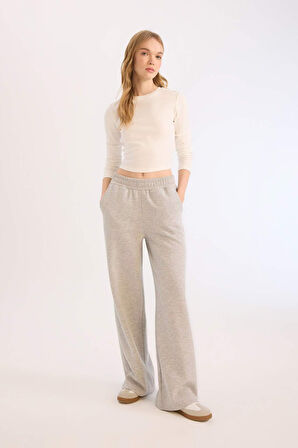 Coool Wide Leg Eşofman Altı Beli Lastikli Geniş Bol Paça