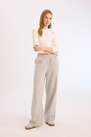 Coool Wide Leg Eşofman Altı Beli Lastikli Geniş Bol Paça