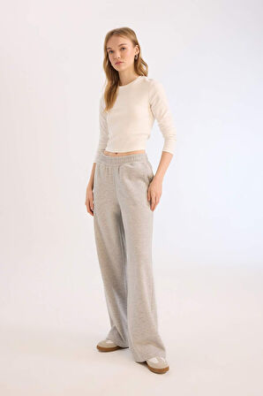 Coool Wide Leg Eşofman Altı Beli Lastikli Geniş Bol Paça