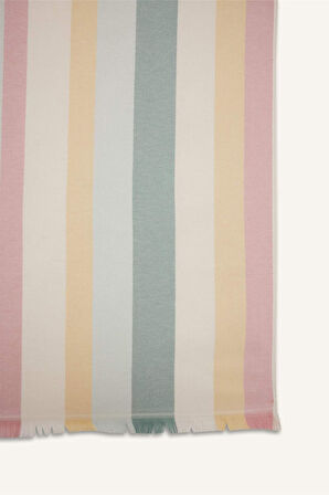 Kadın Desenli Pamuklu Plaj Havlusu