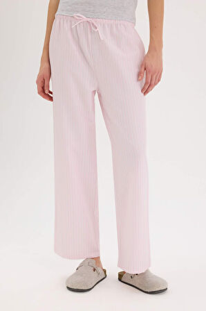 DeFacto Regular Fit Poplin Pijama Altı-Fall in Love E3116AX25SPPN149