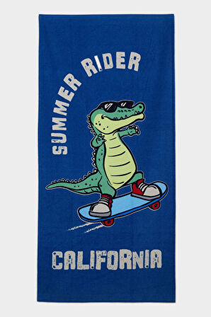Erkek Çocuk Baskılı Plaj Havlusu