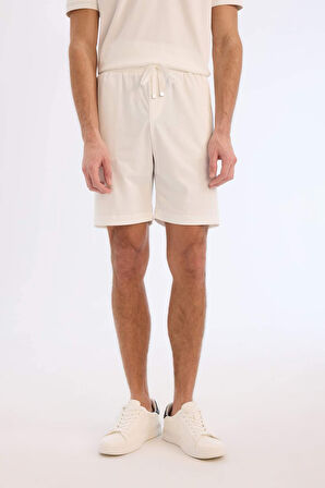 Regular Fit Krinkıl Bermuda
